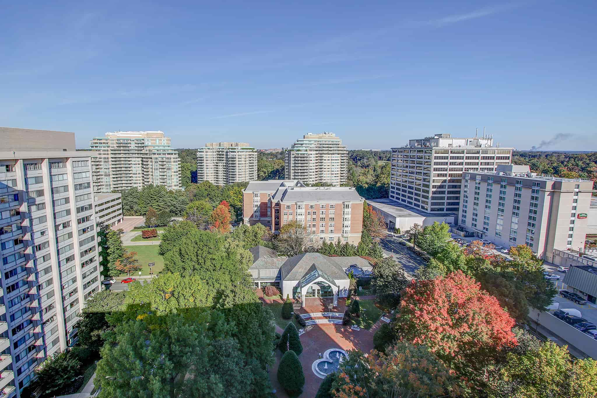 West Building Rooftop View of Chevy Chase, MD